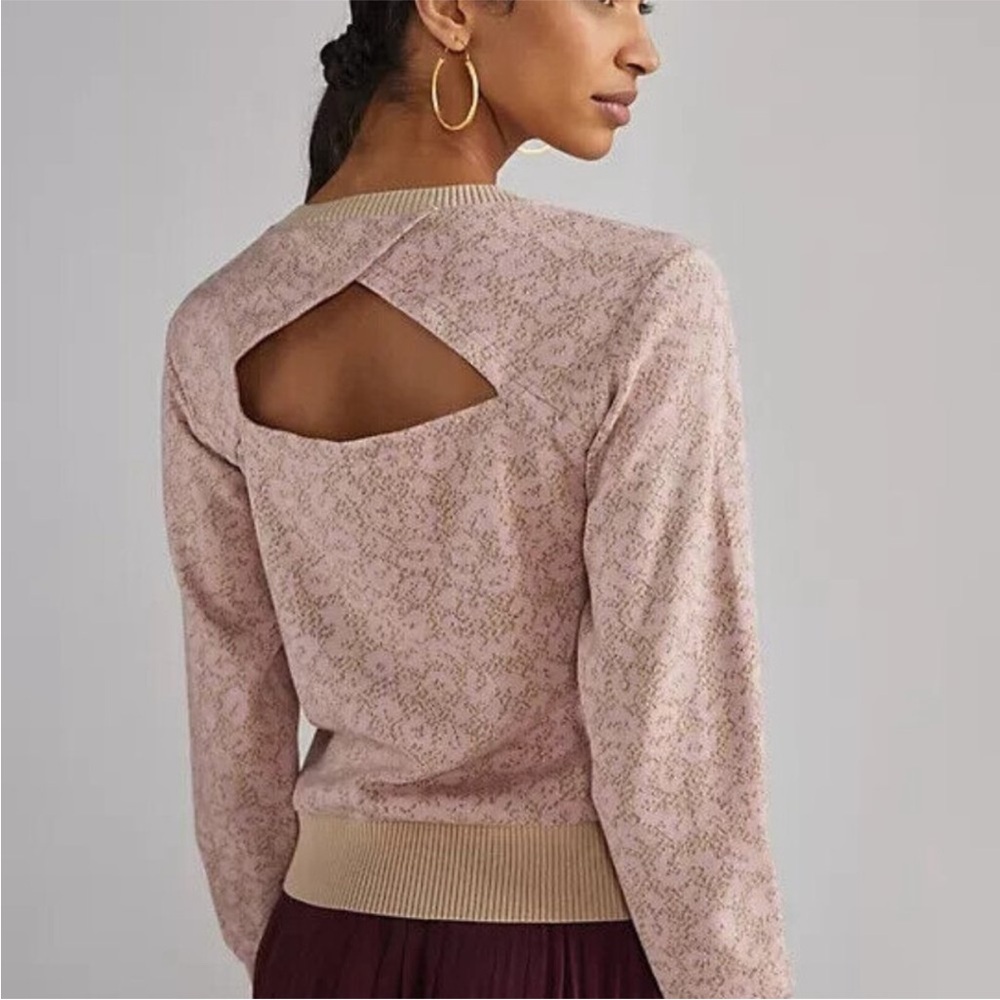 Anthropologie Dolan open back sweater sz M - Picture 2 of 10